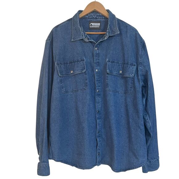 Mountain Khakis Men's XXL Relaxed Fit Austin Denim Shirt Workwear Western - Picture 1 of 10